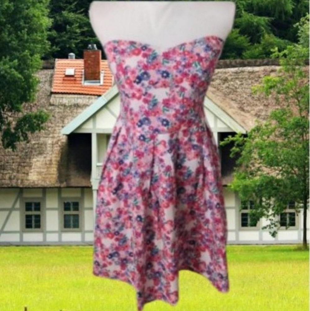 Y2K Floral Lolita Babydoll Mini Dress